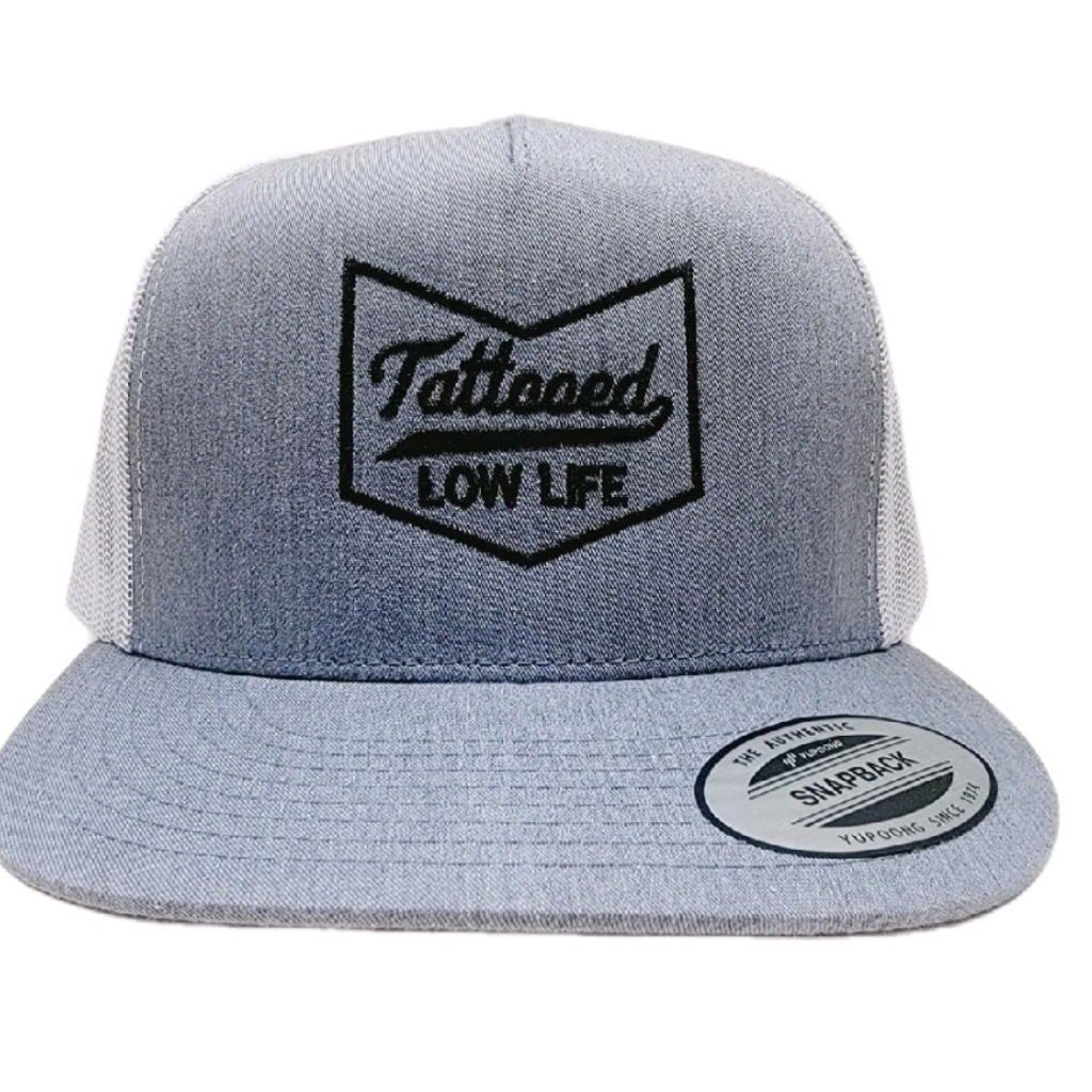 Tattooed Lowlife Adjustable Snapback Flat Bill Classic Trucker Cap Hat Yupoong